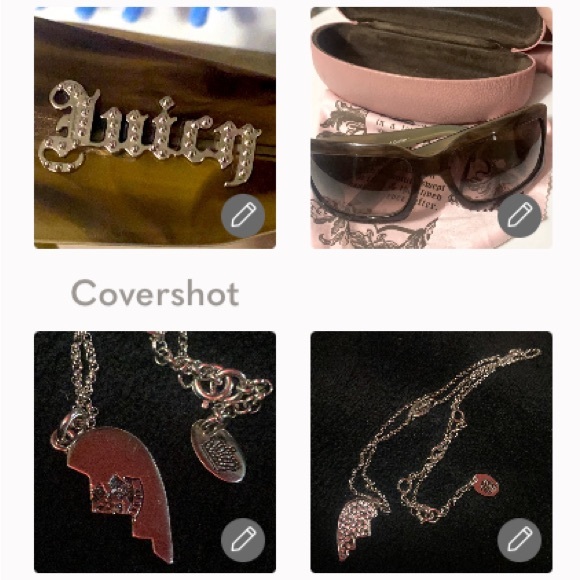 Juicy couture Italy Sunglasses in case w cloth+17”?necklace main image 13